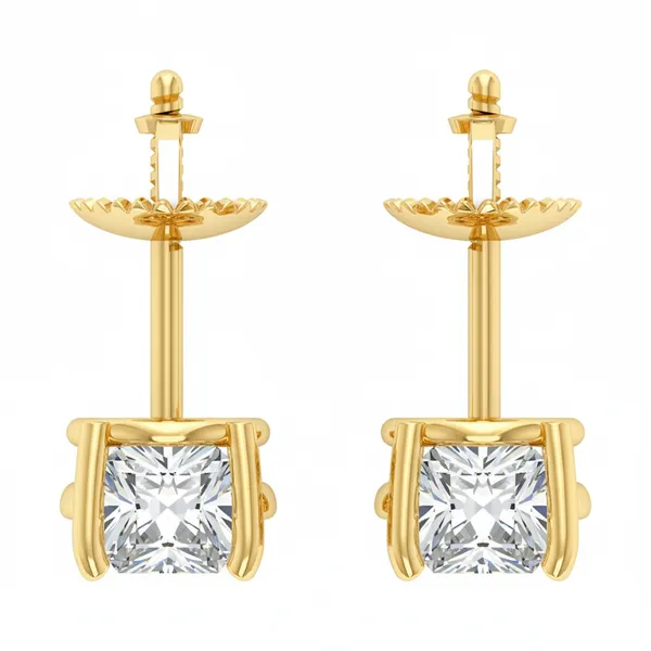 The Hesper Crown Diamond Studs - View 4