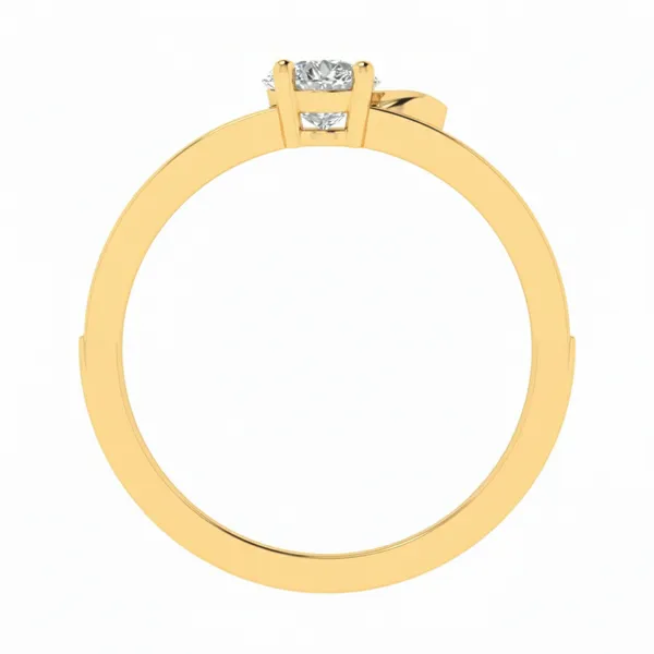 Serene Prong Diamond Ring - View 3