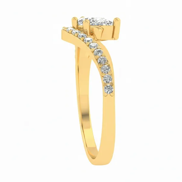 Serene Prong Diamond Ring - View 4