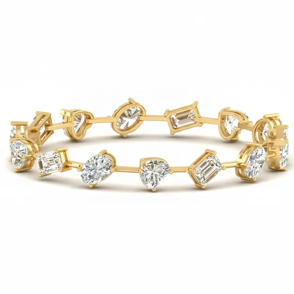 Brilliant Cluster Diamond Bracelet - View 2