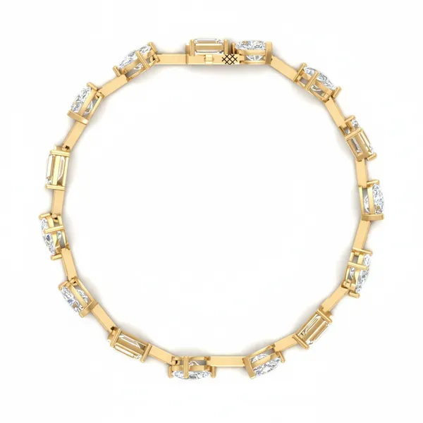 Brilliant Cluster Diamond Bracelet - View 3