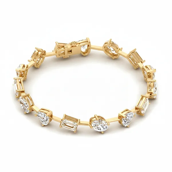 Brilliant Cluster Diamond Bracelet - View 4