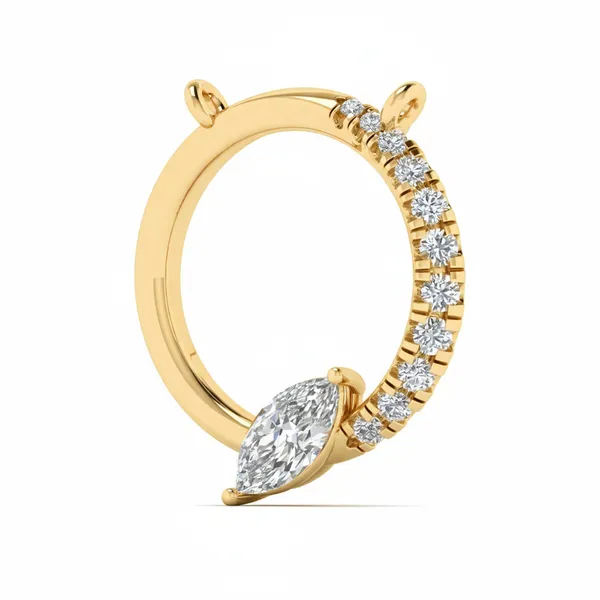 Radiance Charm Diamond Pendant - View 2