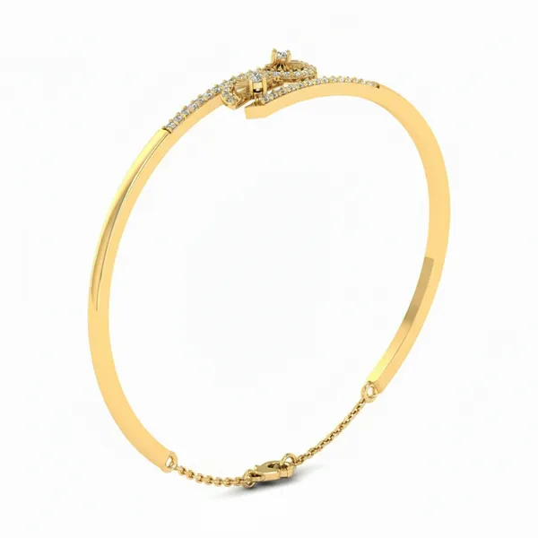 Ethereal Cuff Diamond Bangle - View 2