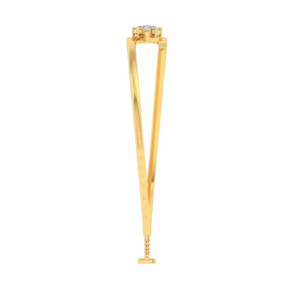 Ethereal Cuff Diamond Bangle - View 4