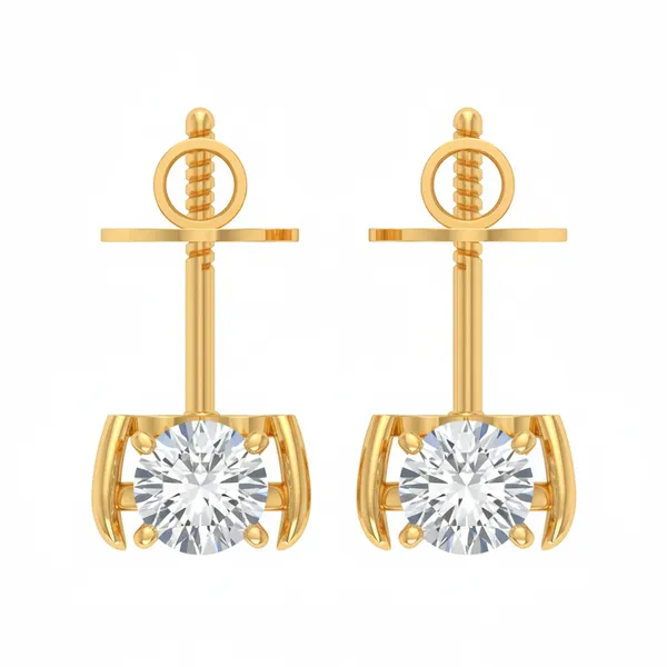 Incanta Single Diamond Studs - View 4