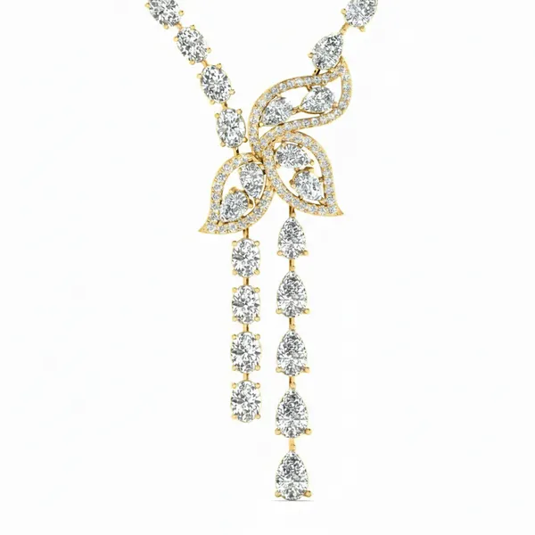 Dazzling Stardust Diamond Necklace - View 4