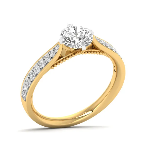 Chic Dome Diamond Ring - Laboratory-Grown Diamond Ladies Ring