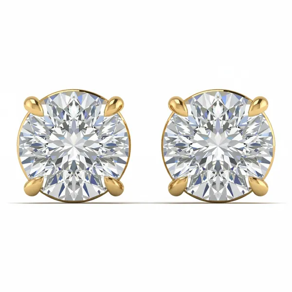 Kensington Filigree Diamond Studs - Laboratory-Grown Diamond Stud Earrings