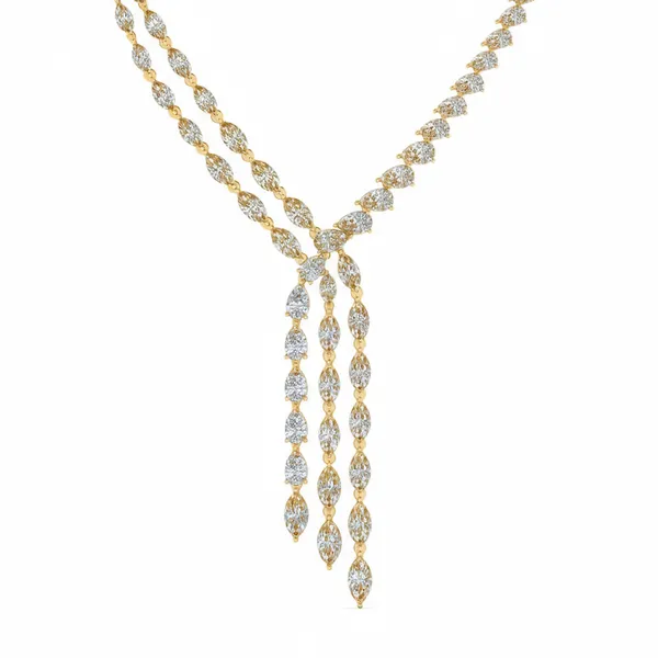 Stunning Halo Diamond Necklace - View 4