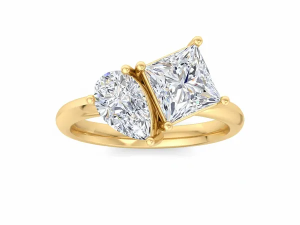 Lustrous Accent Diamond Ring - Laboratory-Grown Diamond Ladies Ring