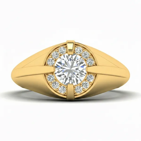 Captivating Ribbon Diamond Ring - View 2