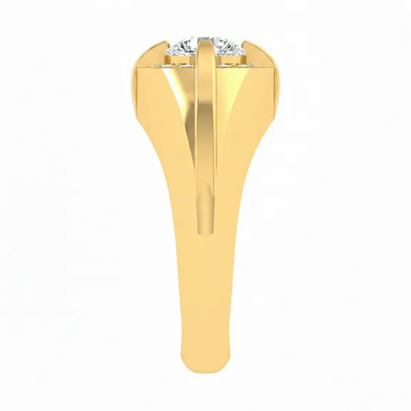 Captivating Ribbon Diamond Ring - View 4