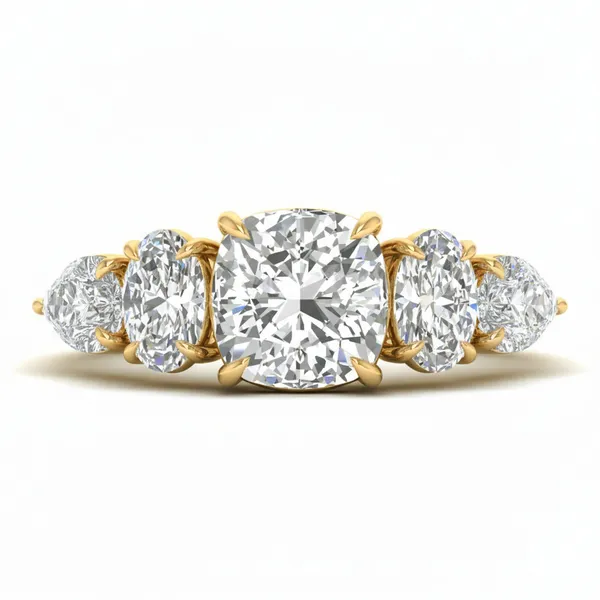 Alluring Cathedral Diamond Ring - View 2