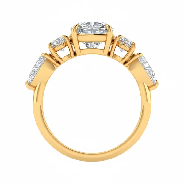 Alluring Cathedral Diamond Ring - View 3