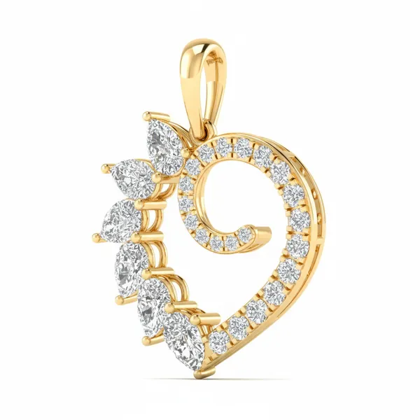 Imperial Minimalist Diamond Pendant - View 2