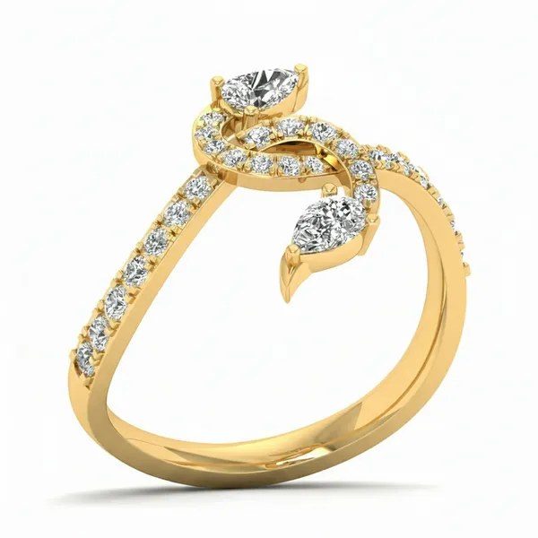 Glittering Stackable Diamond Ring - Laboratory-Grown Diamond Ladies Ring