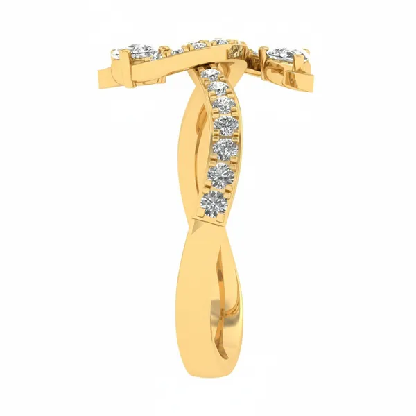 Glittering Stackable Diamond Ring - View 4