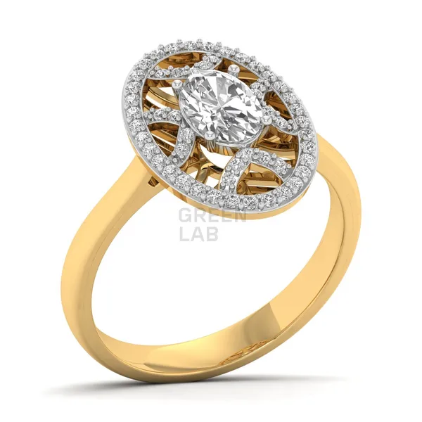 Divine Opulence Diamond Ring - Laboratory-Grown Diamond Ladies Ring