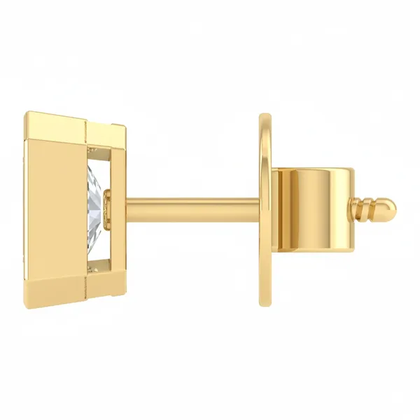 Toscana Silhouette Solitaire Studs - View 3