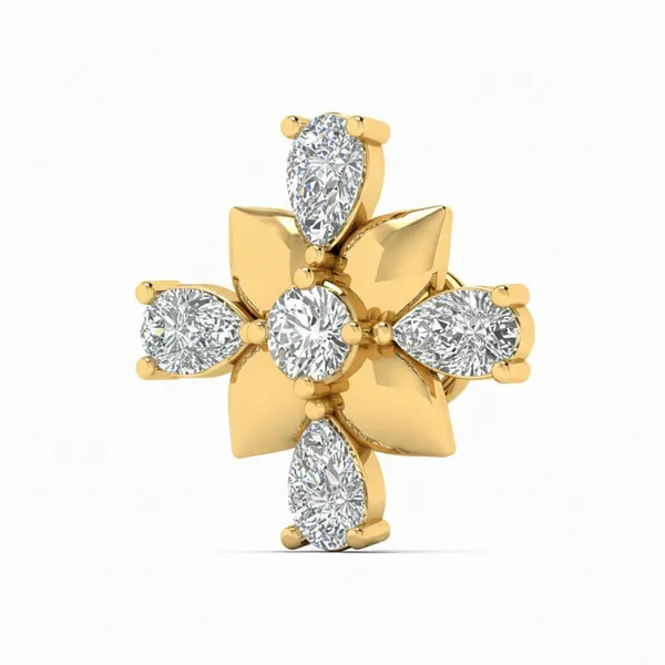Mesmerizing Shimmer Diamond Nosepin - View 2