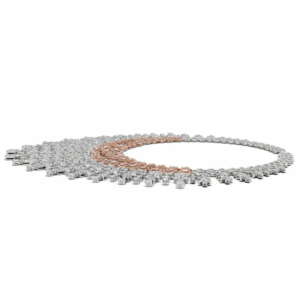 Sophisticated Bezel Diamond Necklace - View 2