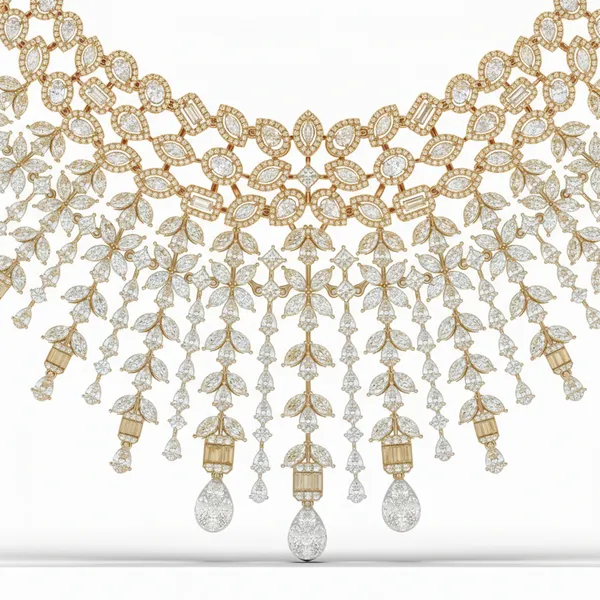 Sophisticated Bezel Diamond Necklace - View 4