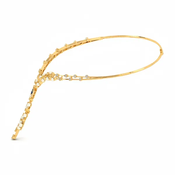 Delicate Golden Hour Diamond Necklace - View 2