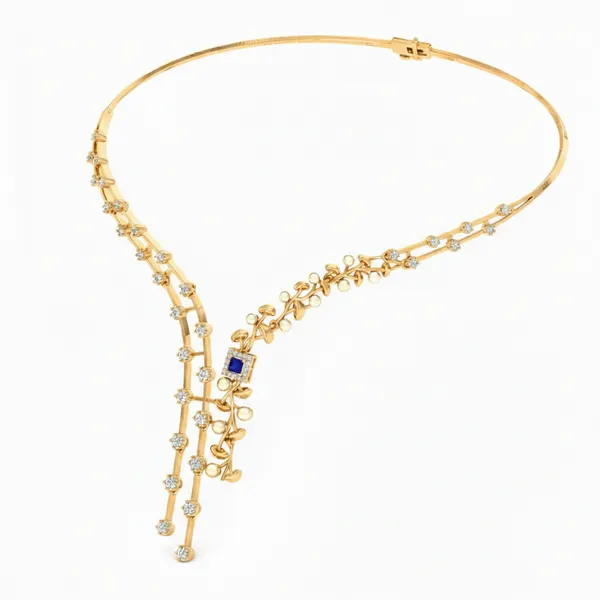 Delicate Golden Hour Diamond Necklace - View 3