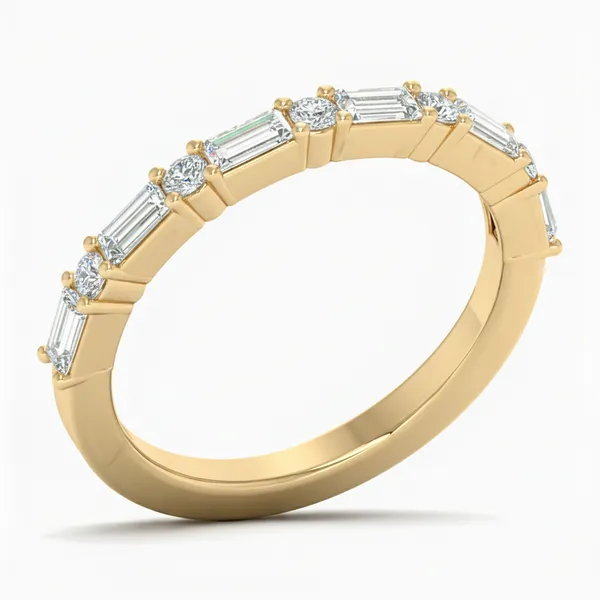 Ravishing Cathedral Diamond Ring - Laboratory-Grown Diamond Ladies Ring