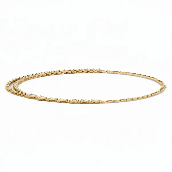 Vivid Fringe Diamond Necklace - View 2
