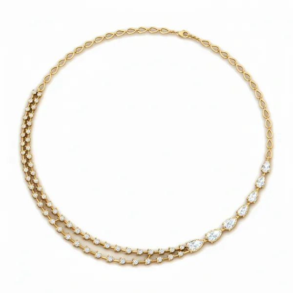 Vivid Fringe Diamond Necklace - View 3