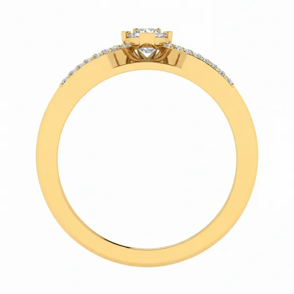 Sculptural Blossom Diamond Ring - View 3