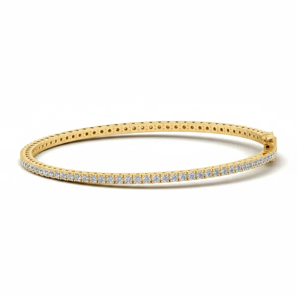 Captivating Channel-Set Diamond Bracelet - View 2