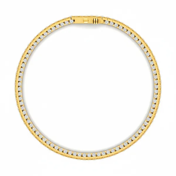 Captivating Channel-Set Diamond Bracelet - View 3