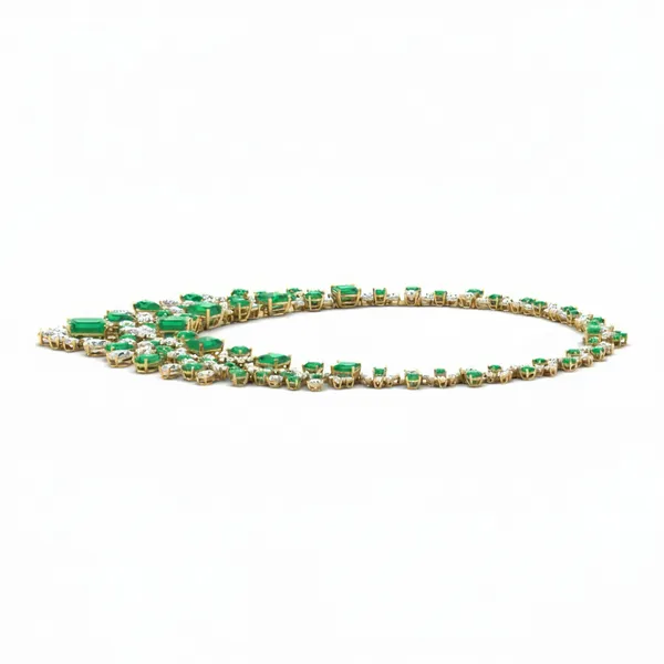 Sophisticated Cluster Diamond Necklace - View 2