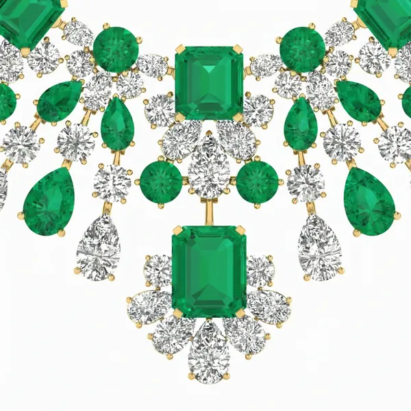 Sophisticated Cluster Diamond Necklace - View 4