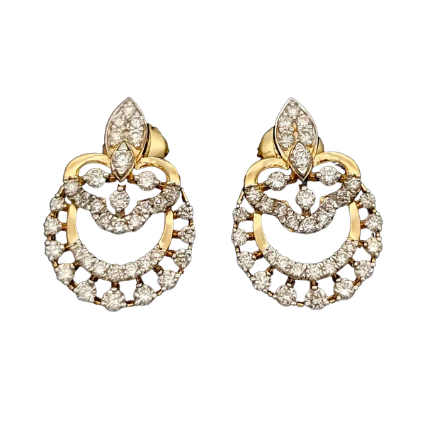 Majestic Meadow Diamond Earring & Mangalsutra Set - View 2