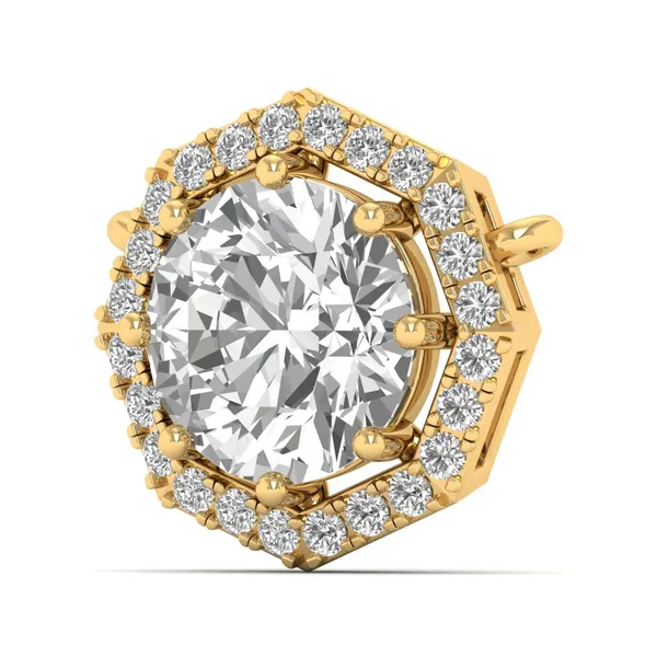 Shimmering Cascade Diamond Pendant - View 2