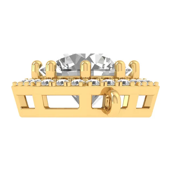 Shimmering Cascade Diamond Pendant - View 3