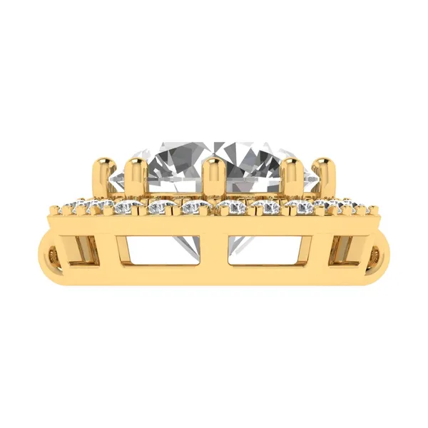 Shimmering Cascade Diamond Pendant - View 4