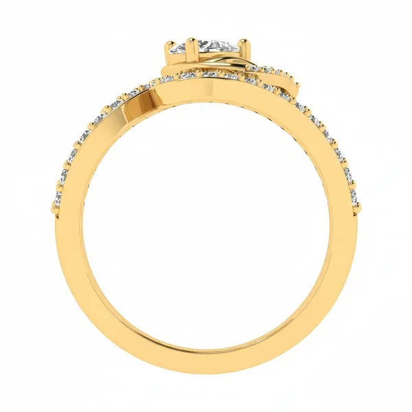 Stately Cascade Diamond Ring - View 3