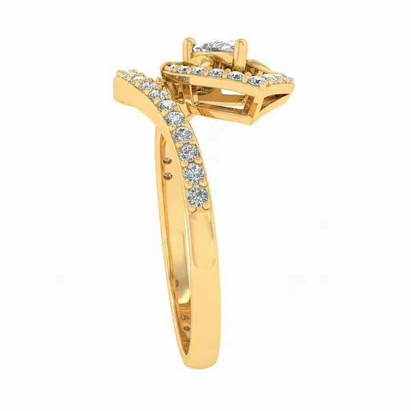 Stately Cascade Diamond Ring - View 4