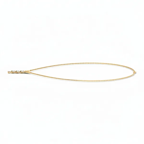 Golden Halo Diamond Necklace - View 2