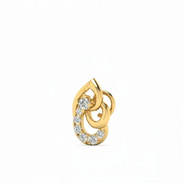 Exquisite Moonbeam Diamond Nosepin - View 2