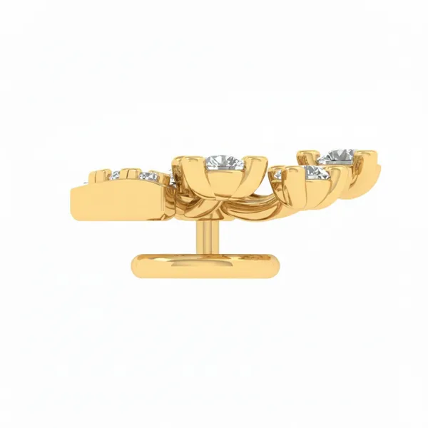 Delicate Celestial Diamond Nosepin - View 3