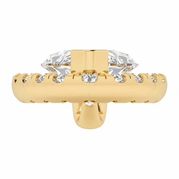 Chic Art Deco Diamond Pendant - View 4