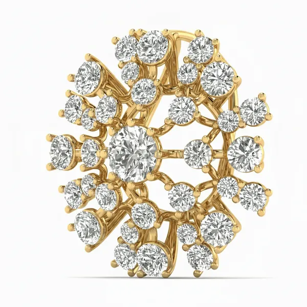 Artisan Paisley Diamond Pendant - View 2