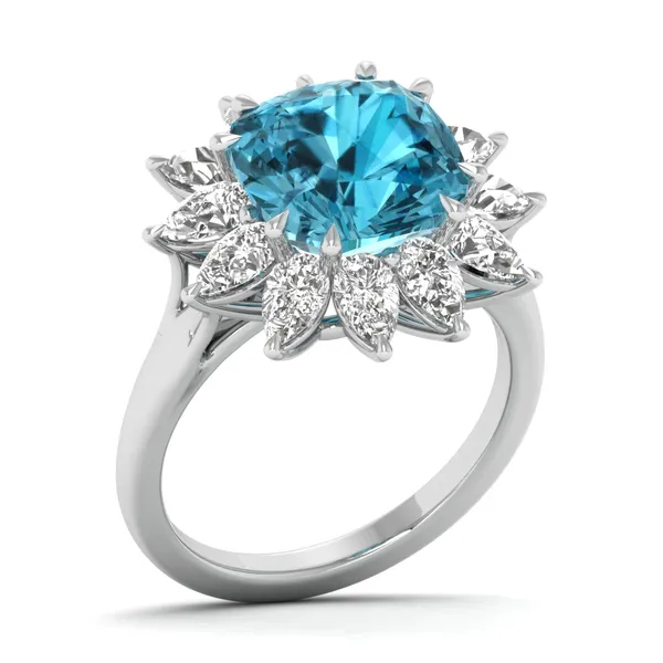 Whimsical Crown Diamond Ring - Laboratory-Grown Diamond Ladies Ring