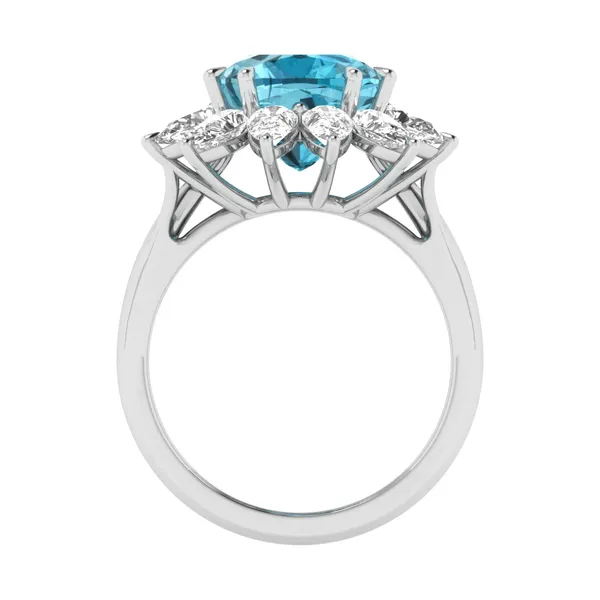Whimsical Crown Diamond Ring - View 3